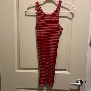 Striped body con dress